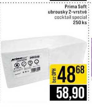 Prima Soft ubrousky 2-vrstvé cocktail special 250 ks