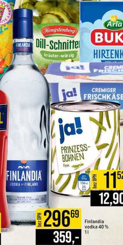 Finlandia vodka 40% 1l 