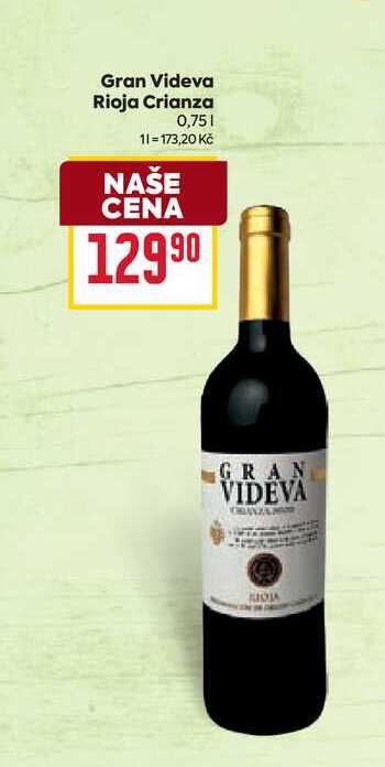 Gran Videva Rioja Crianza 0,75l