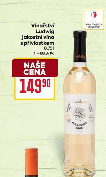 Vinařství Ludwig jakostní vína s přívlastkem 0,75l