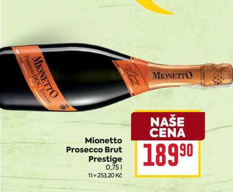 Mionetto Prosecco Brut Prestige 0,75l