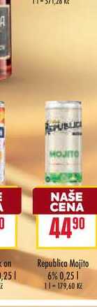 Republica Mojito 6% 0,25l