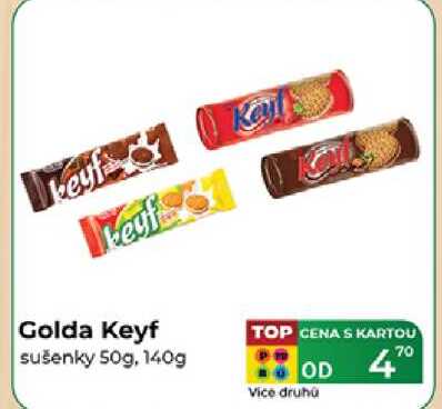 Golda Keyf sušenky 50g, 140g 