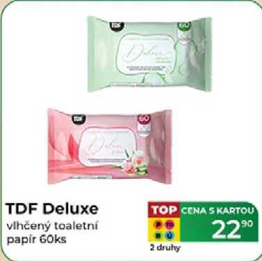TDF Deluxe vlhčený toaletní papir 60ks  