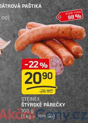 ŠTÝRSKÉ PÁREČKY 100 g 