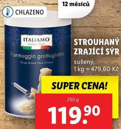 STROUHANÝ ZRAJÍCÍ SÝR, 250 g