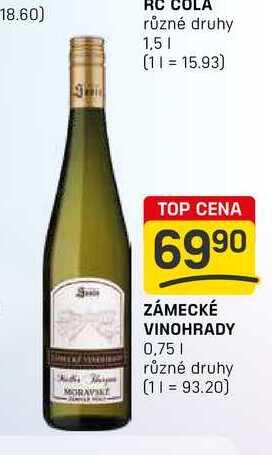 ZÁMECKÉ VINOHRADY 0,75l