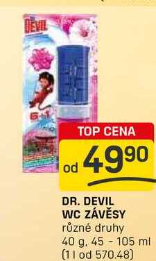DR. DEVIL WC ZÁVĚSY různé druhy 40g