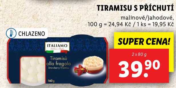 TIRAMISU S PŘÍCHUTÍ, 2x 80 g