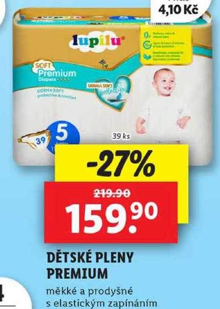 DĚTSKÉ PLENY PREMIUM, 39 ks