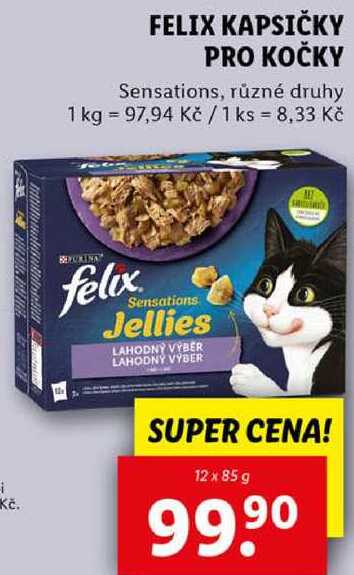 FELIX KAPSIČKY PRO KOČKY, 12x 85 g