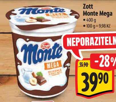 Zott Monte Mega, 400 g 