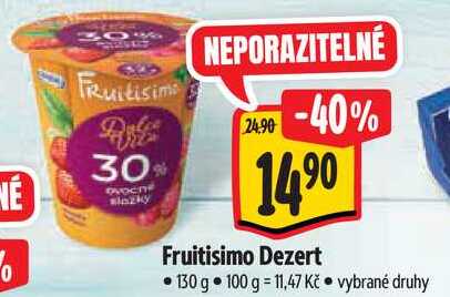 Fruitisimo Dezert, 130 g 