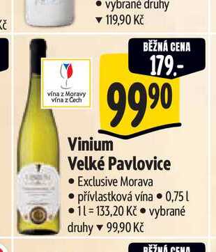   Vinium Velké Pavlovice 0,75 l