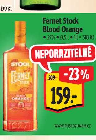   Fernet Stock Blood Orange 0,5 l v akci