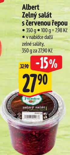 Albert Zelný salát s červenou řepou, 350 g 