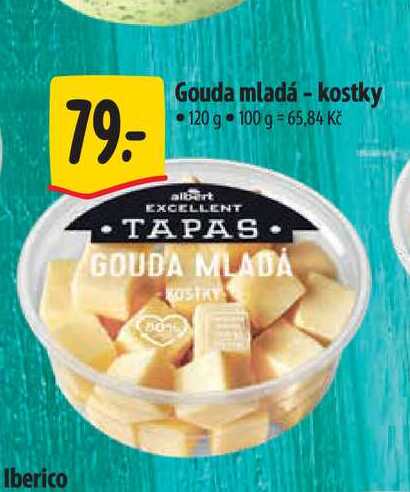   Gouda mladá - kostky 120 g 