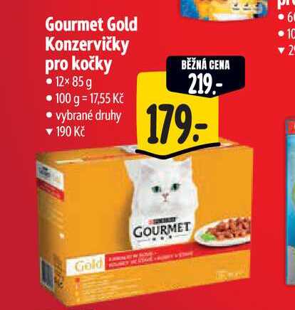 Gourmet Gold Konzervičky pro kočky  12× 85 g 