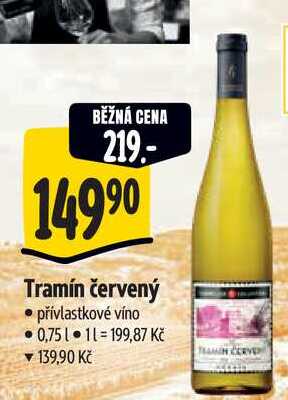  Tramín červený 0,75 l
