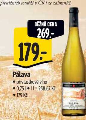   Pálava 0,75 l