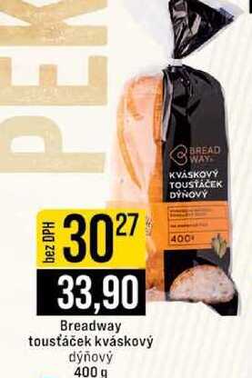 Breadway tousťáček kváskový dýňový 400 g