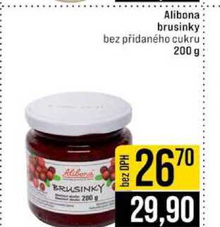 Alibona brusinky bez přidaného cukru 200 g