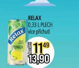 Relax 0,33l více příchutí 