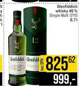 Glenfiddich whisky 40% Single Malt 12YO 0.7l