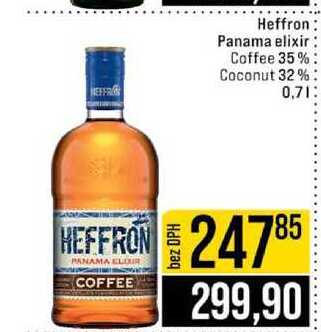 Heffron Panama elixir Coffee 35% Coconut 32% 0,7l