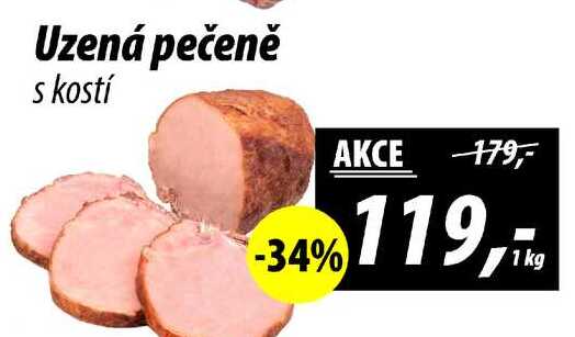 Uzená pečeně s kostí, 1 kg 