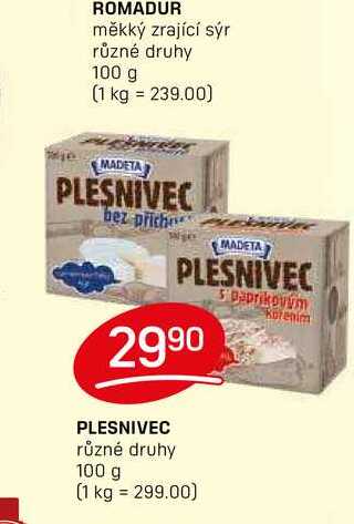PLESNIVEC různé druhy 100g