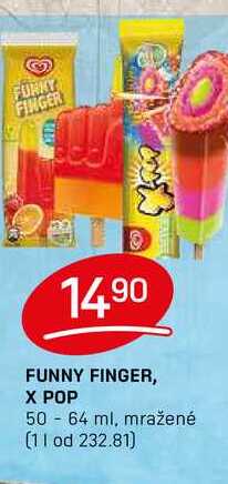 FUNNY FINGER, X POP 50 64 ml, mražené 