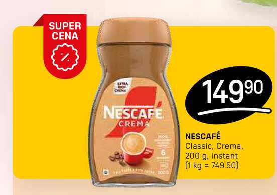 NESCAFE CREMA NESCAFÉ Classic, Crema, 200 g, instant