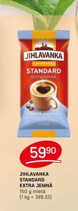 JIHLAVANKA STANDARD EXTRA JEMNÁ 150 g mletá 