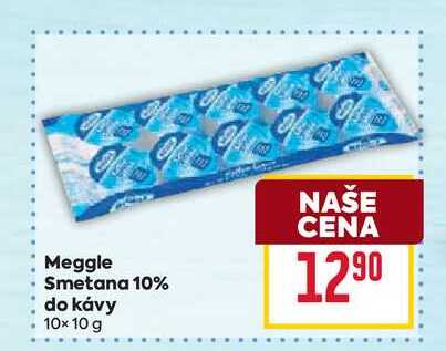 Meggle Smetana 10% do kávy 10x10 g