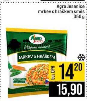 Agro Jesenice mrkev s hráškem směs 350 g
