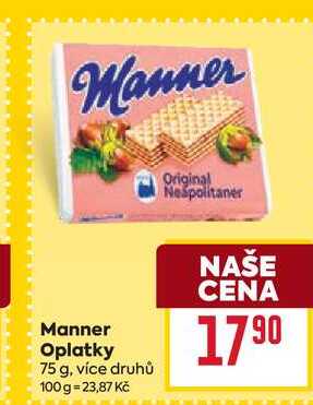 Manner Oplatky 75 g