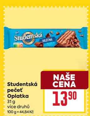 Studentská pečeť Oplatka 31 g