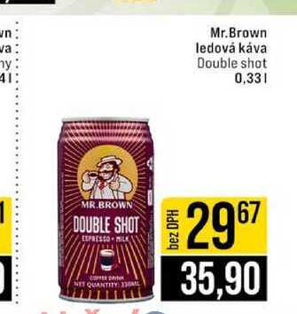 Mr.Brown ledová káva Double shot 0,33l