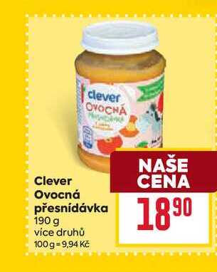 Clever Ovocná přesnídávka 190 g