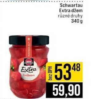 Schwartau Extra džem různé druhy 340 g 