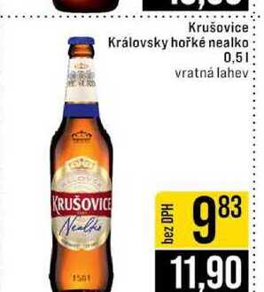 Krušovice Královsky hořké nealko 0,5l