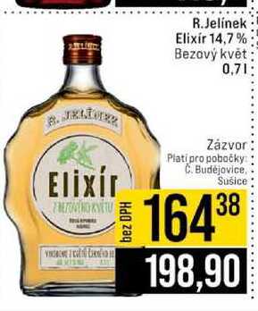 R.Jelínek Elixir 14,7% Bezový květ 0,7l