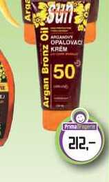 SUN Argan opalovací krém 200ml OF50 