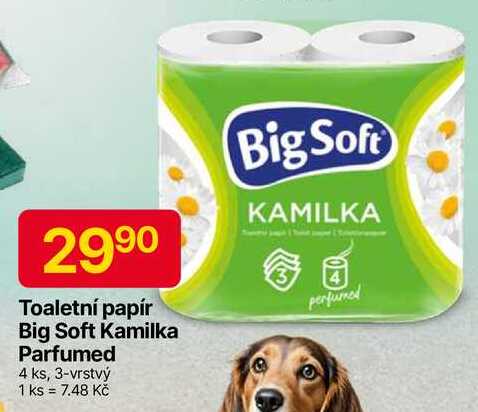 BigSoft Toaletní papír 3-vrstvý  8rolí, 