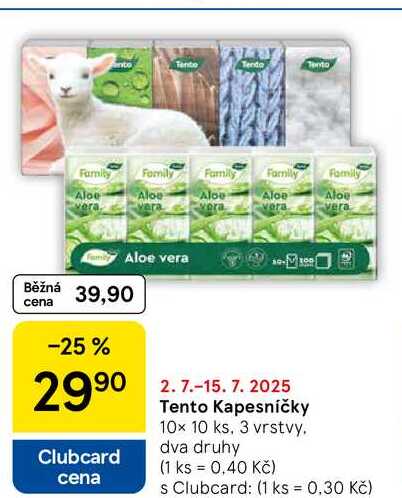 Tento Kapesníčky, 10x 10 ks, 3 vrstvy