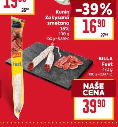 BILLA Fuet 170 g 
