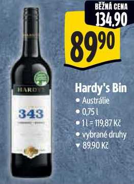 Hardy's Bin, 0,75 l