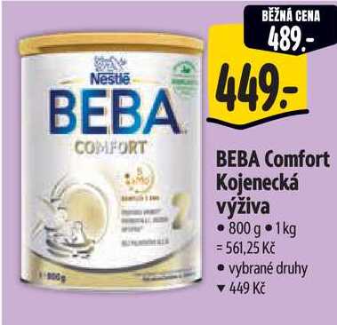 BEBA Comfort Kojenecká výživa, 800 g