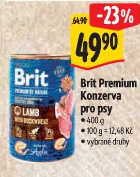 Brit Premium Konzerva pro psy, 400 g 